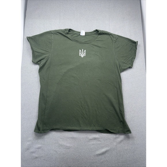 Port Authority Other - Embroidery Ukraine Trident Golden Women T Shirt Size 2XL